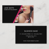 Makeup kunstenaar Cosmetoloog Cosmetology Elegant Visitekaartje (Voorkant / Achterkant)