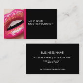 Makeup kunstenaar Cosmetoloog Cosmetology Elegant Visitekaartje (Voorkant / Achterkant)