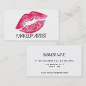 Makeup kunstenaar Cosmetoloog Cosmetology Elegant Visitekaartje (Voorkant / Achterkant)