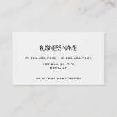 Makeup kunstenaar Cosmetoloog Cosmetology Elegant Visitekaartje (Achterkant)