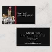 Makeup kunstenaar Cosmetoloog Cosmetology Elegant Visitekaartje (Voorkant / Achterkant)