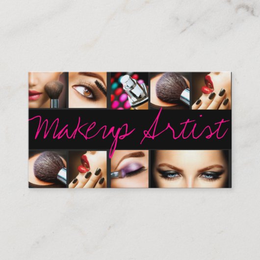 Makeup kunstenaar Cosmetoloog Nails Beauty Salon Visitekaartje (Voorkant)