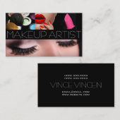 Makeup kunstenaar Cosmetoloog Nails Beauty Salon Visitekaartje (Voorkant / Achterkant)