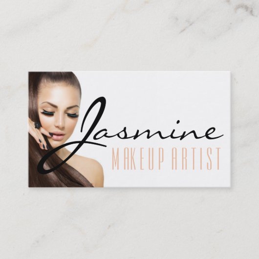Makeup kunstenaar Cosmetoloog Nails Beauty Visitekaartje (Voorkant)