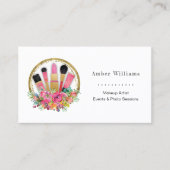 Makeup kunstenaar Cosmetoloog Salon Spa Stylist Visitekaartje (Voorkant)