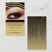Makeup kunstenaar cosmetoloog visitekaartje (Voorkant / Achterkant)