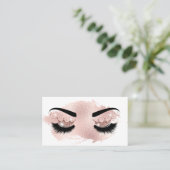Makeup kunstenaar Crown Lashes Beauty Salon Extens Visitekaartje (Staand voorkant)