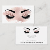 Makeup kunstenaar Crown Lashes Beauty Salon Extens Visitekaartje (Voorkant / Achterkant)