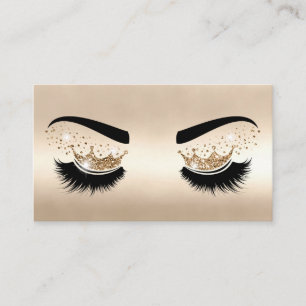 Makeup kunstenaar Crown Lashes Beauty Salon Extens Visitekaartje