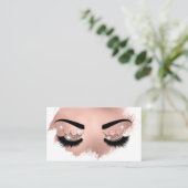 Makeup kunstenaar Crown Lashes Beauty Salon Extens Visitekaartje (Staand voorkant)