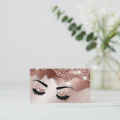 Makeup kunstenaar Crown Lashes Beauty Salon Extens Visitekaartje (Staand voorkant)