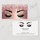 Makeup kunstenaar Crown Lashes Beauty Salon Extens Visitekaartje (Voorkant / Achterkant)