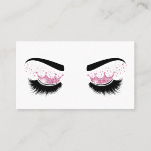 Makeup kunstenaar Crown Lashes Beauty Salon Extens Visitekaartje
