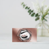 Makeup kunstenaar Crown Lashes Beauty Salon Extens Visitekaartje (Staand voorkant)