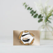 Makeup kunstenaar Crown Lashes Beauty Salon Extens Visitekaartje (Staand voorkant)