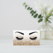 Makeup kunstenaar Crown Lashes Beauty Salon Extens Visitekaartje (Staand voorkant)