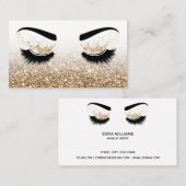 Makeup kunstenaar Crown Lashes Beauty Salon Extens Visitekaartje (Voorkant / Achterkant)