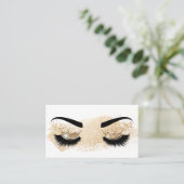 Makeup kunstenaar Crown Lashes Beauty Salon Extens Visitekaartje (Staand voorkant)