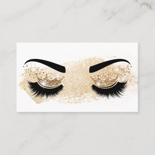 Makeup kunstenaar Crown Lashes Beauty Salon Extens Visitekaartje (Voorkant)