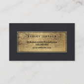 Makeup kunstenaar elegant faux gouden typografie g visitekaartje (Achterkant)