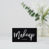 Makeup kunstenaar elegante typografie visitekaartje (Staand voorkant)