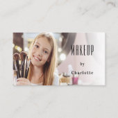 Makeup kunstenaar foto schoonheid zwarte QR code Visitekaartje