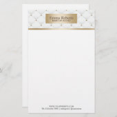 Makeup kunstenaar Gold Label Luxury Quilts Bauty S Briefpapier (Voorkant / Achterkant)