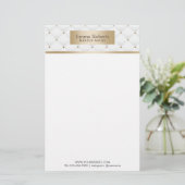 Makeup kunstenaar Gold Label Luxury Quilts Bauty S Briefpapier (Staand voorkant)