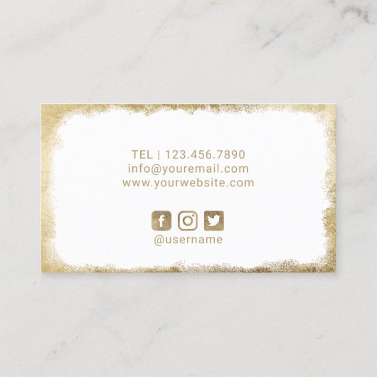 Makeup kunstenaar Gold Label Modern Stripes Salon (Achterkant)