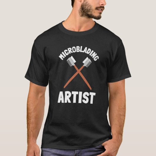 Makeup kunstenaar Haarstylist en estheticus microb T-shirt (Voorkant)