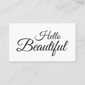 Makeup kunstenaar, haarstylist/salon visitekaartje (Voorkant)