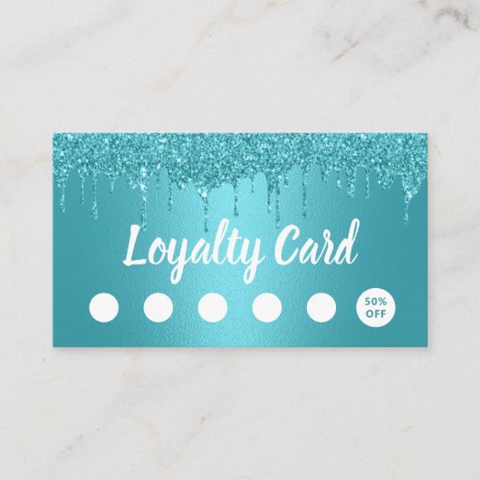 Makeup kunstenaar Hair Salon Turquoise maakt verli Klantenkaartje (Voorkant)