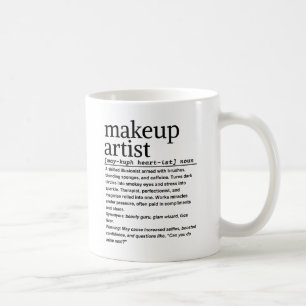 Makeup kunstenaar koffiemok