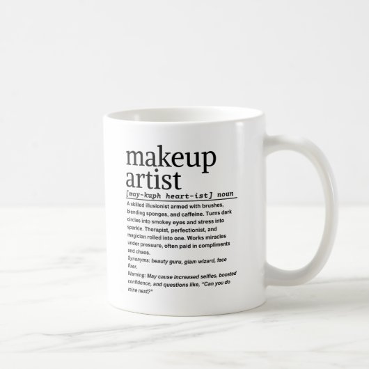 Makeup kunstenaar koffiemok (Rechts)
