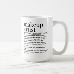 Makeup kunstenaar koffiemok