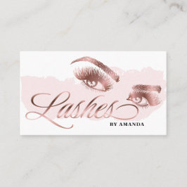 Makeup kunstenaar Lash Eyebrow Lashes Marble Roos  Visitekaartje