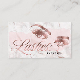 Makeup kunstenaar Lash Eyebrow Lashes Marble Roos  Visitekaartje