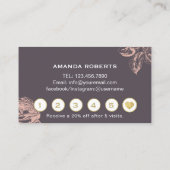 Makeup kunstenaar modern Roos Gold Floral Loyalty (Achterkant)