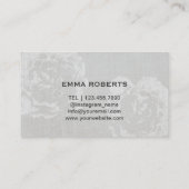 Makeup kunstenaar moderne goudcirkel elaar elastis visitekaartje (Achterkant)