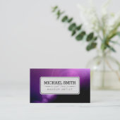 Makeup kunstenaar moderne melkweg #3 visitekaartje (Staand voorkant)