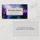 Makeup kunstenaar moderne melkweg #5 visitekaartje (Voorkant / Achterkant)