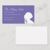 Makeup kunstenaar moderne schoonheid visitekaartje (Voorkant / Achterkant)