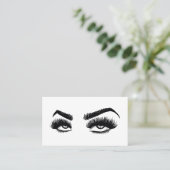 Makeup kunstenaar Roll Eye Beauty Salon Lash Exten Visitekaartje (Staand voorkant)