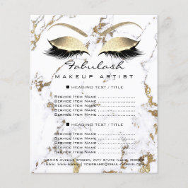 Makeup kunstenaar Salon Marble Eye Glitter Price F Flyer