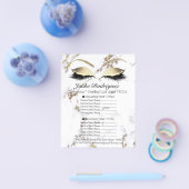 Makeup kunstenaar Salon Marble Eye White Price Fly Flyer (Enkel)