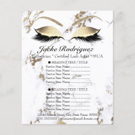 Makeup kunstenaar Salon Marble Eye White Price Fly Flyer