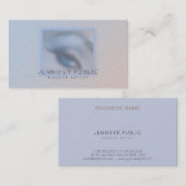 Makeup kunstenaar Stijlvol Modern Beauty Salon Lux Visitekaartje (Voorkant / Achterkant)