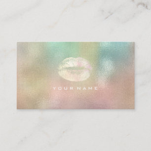 Makeup kunstenaar Stylist Lips pastel roze ombre m Visitekaartje