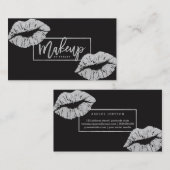 Makeup kunstenaar typografie visitekaartje (Voorkant / Achterkant)