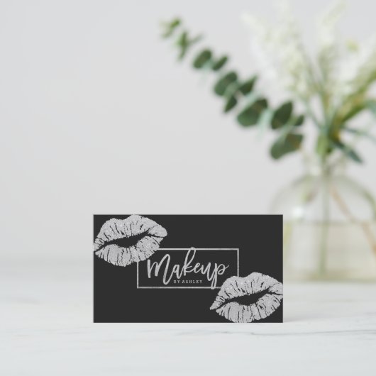 Makeup kunstenaar typografie visitekaartje (Staand voorkant)